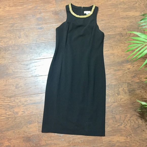 NWT Calvin Klein Black Dress - Picture 1 of 5